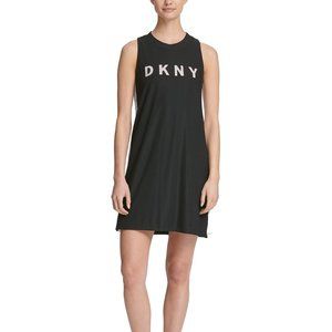 Dkny Sport Logo Sleeveless Dress - Black